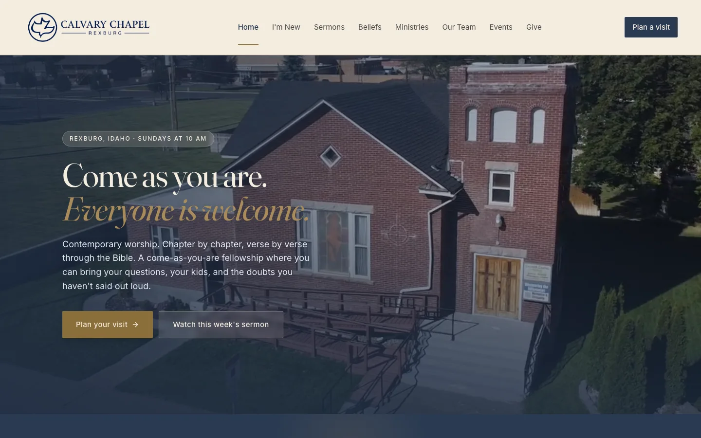 Calvary Chapel Rexburg homepage