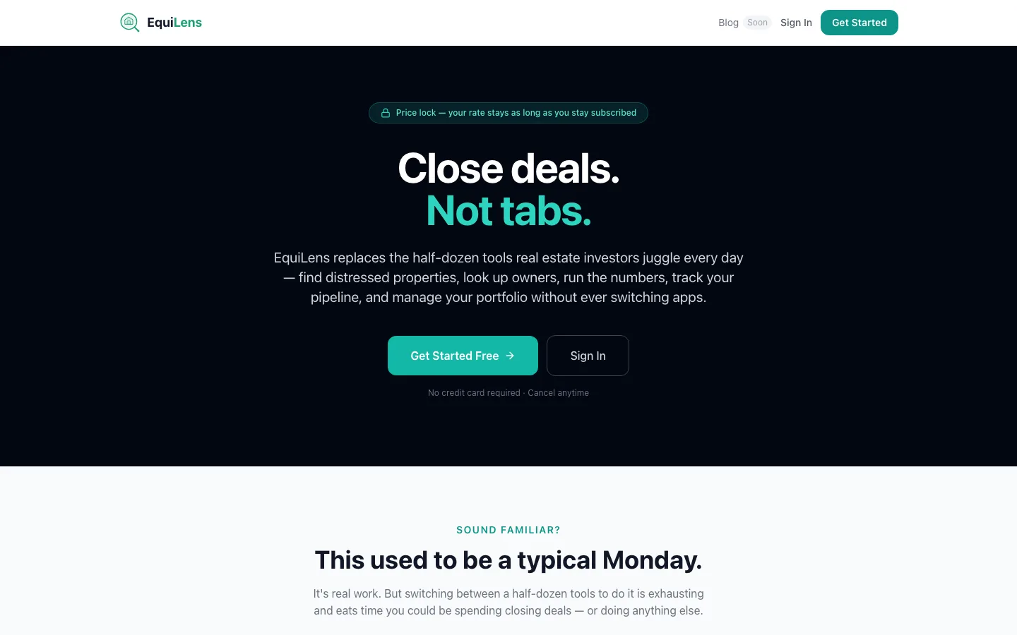 EquiLens homepage